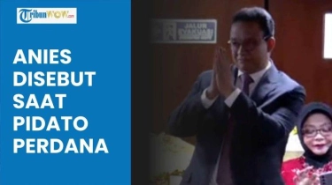 Video Momen Pidato Perdana Prabowo Subianto sebagai Presiden, Sapa Anies Baswedan dan Cak Imin