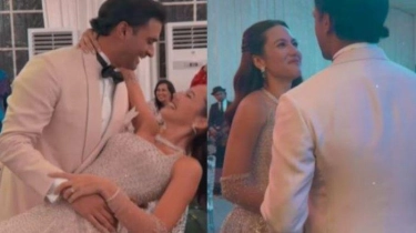 Pevita Pearce Gelar Resepsi, Berdansa dengan sang Suami di Hari Pernikahan