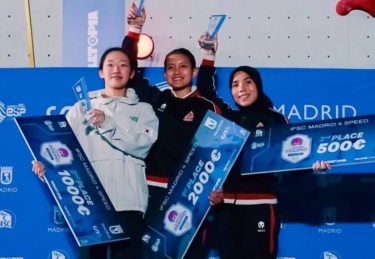 Tim Panjat Tebing Indonesia Juara Umum IFSC 4 Speed Madrid 2024: Emas Berlimpah dan Persiapan Matang!