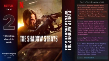 Film The Shadow Strays Karya Timo Tjahjanto Mendunia, Masuk Top 10 Netflix Trending di 85 Negara