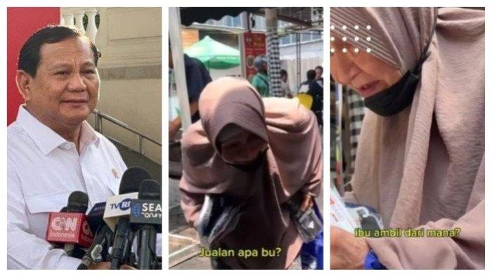 Hidup Sebatang Kara, Netizen Doakan Nenek Penjual Kaos Kaki Bisa Bertemu Presiden Prabowo