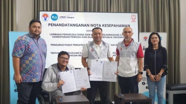 Tanda Tangani MoU, LPDUK Kemenpora dan Perbasi Sepakat Kembangkan Industri Basket 3x3