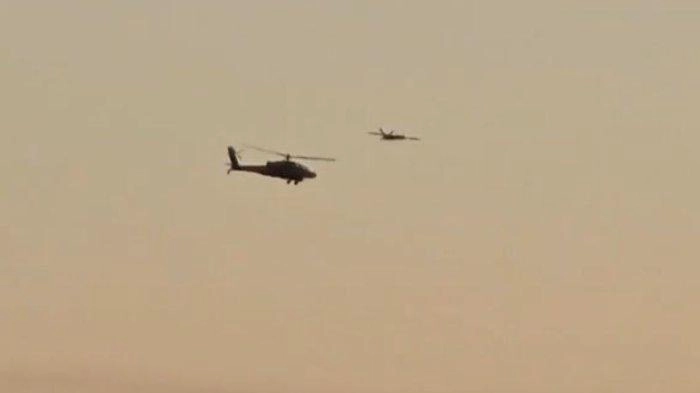 Viral Drone Hizbullah Menggocek Apache Israel yang Gagal Mencegat, Lalu Drone Hantam Rumah Netanyahu