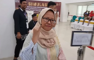 KPU Gelar Simulasi Pencoblosan dan Penghitungan Suara Pilgub DKI Jakarta