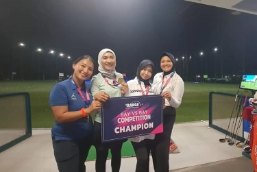 The Golf Couple dan Hijab Golfer Sabet Juara Ajang The Range Par-Tee di Damai Indah Golf PIK Course