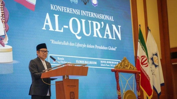 Dinas Perdana sebagai Menko Pemberdayaan Masyarakat, Cak Imin Buka Konferensi Internasional Al-Quran