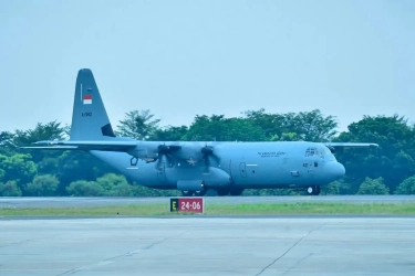 Intip Kecanggihan Pesawat Super Hercules yang Angkut Para Menteri dari Jakarta ke Magelang