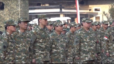 Olahraga & Latihan Baris Berbaris di Lapangan Akmil, Prabowo Datang Lebih Awal dari Para Menteri
