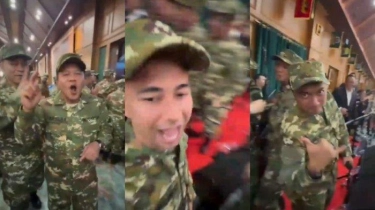 Pembekalan di Akmil Magelang Tak Melulu Serius, Raffi Ahmad dan Para Menteri Joget Dangdut Koplo