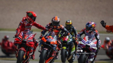 Starting Grid MotoGP Thailand 2024: Pecco Bagnaia Pole Position, Kutukan Buriram OTW Terangkat