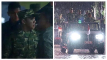 Mayor Teddy Usir Paspampres Berbadan Tegap yang Payungi Presiden Prabowo di Acara Parade Senja