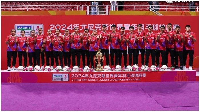 Juara World Junior Championships 2024 Terima Bonus, Daftar Peraih Penghargaan Piala Suhandinata