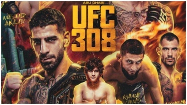 Pukulan Keras Ilia Topuria Tumbangkan Max Holloway di UFC 308, El Matador Bukukan Rekor Baru
