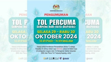 Rayakan Diwali 2024, Pemerintah Malaysia Gratiskan Semua Tarif Tol pada Tanggal 29 dan 30 Oktober