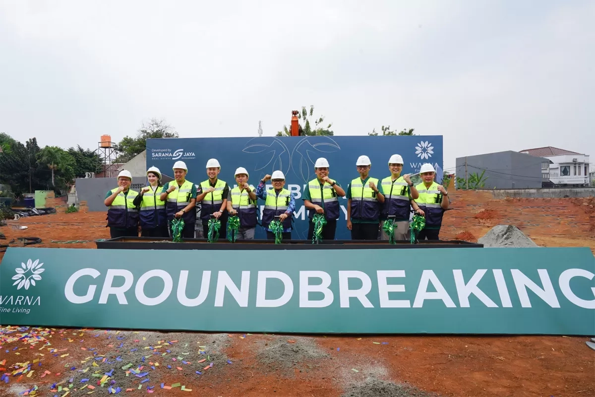 Gelar Groundbreaking Warna Fine Living, Sarana Jaya Bangun Hunian Tapak Eksklusif di Selatan Jakarta