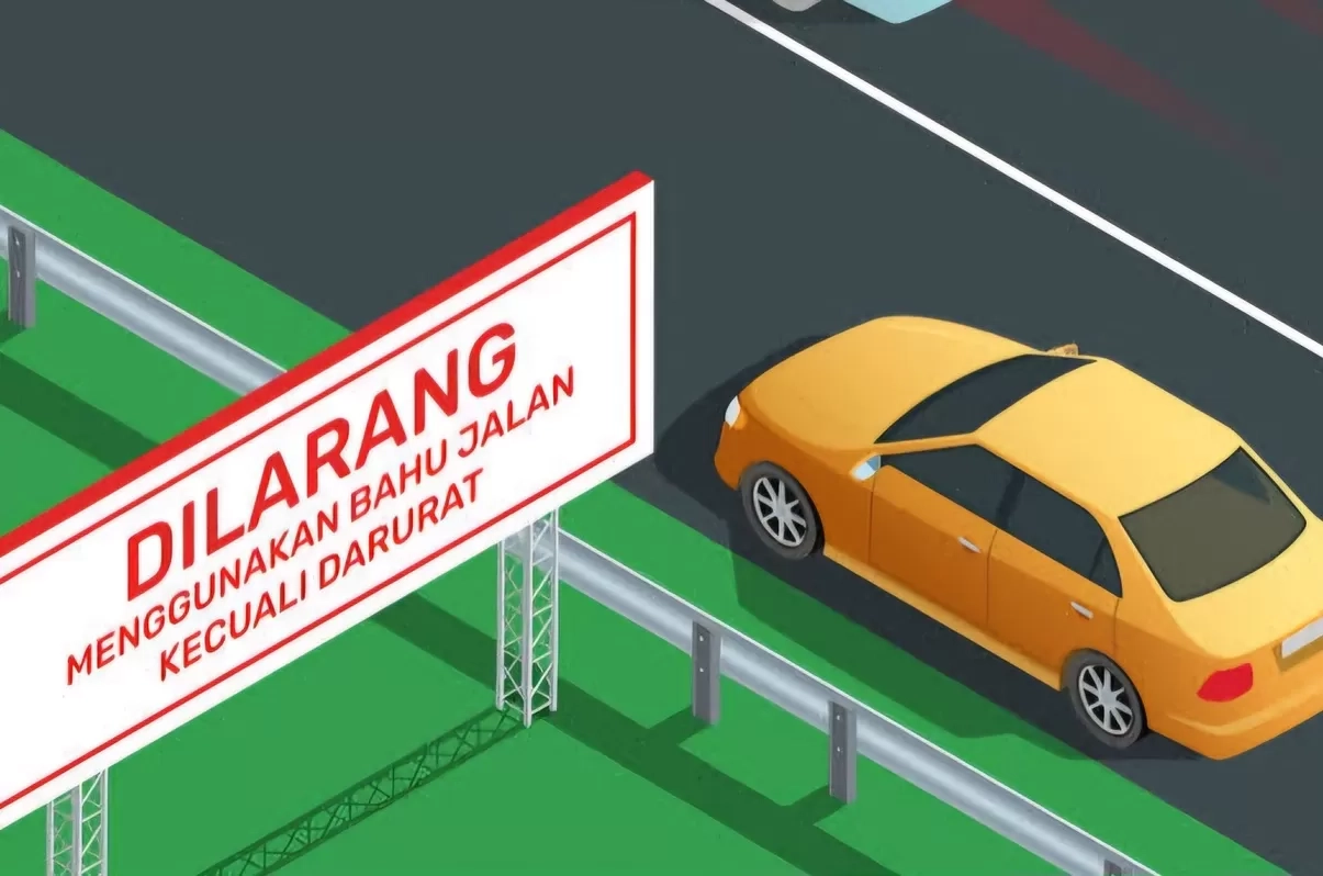 Kepada Pengemudi Nakal yang Suka Pakai Bahu Jalan Tol, Catat Baik-baik Aturan ini
