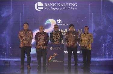 Rayakan Ulang Tahun ke-63 tahun, Bank Kalteng Luncurkan Logo Baru yang Terinspirasi Burung Tingang
