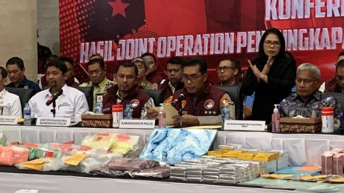 Bareskrim Polri Bongkar Narkoba Jaringan Internasional, Peredaran Uang Ditaksir Capai Rp59,2 Triliun