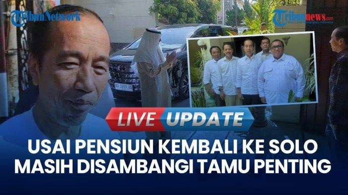 VIDEO Kala Jokowi Masih Disambangi Tamu Penting di Solo: Dari Menteri UEA hingga Relawan
