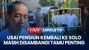 VIDEO Kala Jokowi Masih Disambangi Tamu Penting di Solo: Dari Menteri UEA hingga Relawan