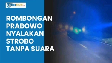 Video Rombongan Presiden Prabowo Subianto hanya Nyalakan Strobo Tanpa Suara saat Melintas