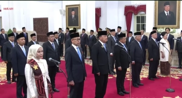 Bantu Luhut Binsar Pandjaitan, Wakil Ketua dan Anggota Dewan Ekonomi Nasional Dilantik