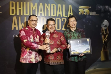 Raih Bhumandala Award 2024 Karena Integrasikan Data Geospasial Untuk Pembangunan Infrastruktur