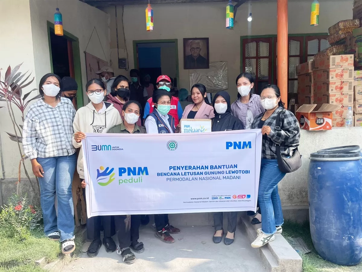 Sat Set! PNM Peduli Kirim Bantuan Warga Terdampak Erupsi Gunung Lewotobi