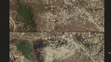 Citra Satelit yang Mengejutkan, Inilah Kerusakan yang Dibuat Israel Terhadap Dua Desa di Lebanon