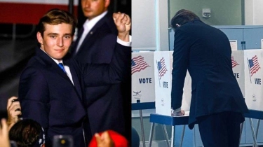 Pertama Kalinya, Barron Trump Gunakan Hak Suara untuk Pilih sang Ayah di Pilpres AS 2024