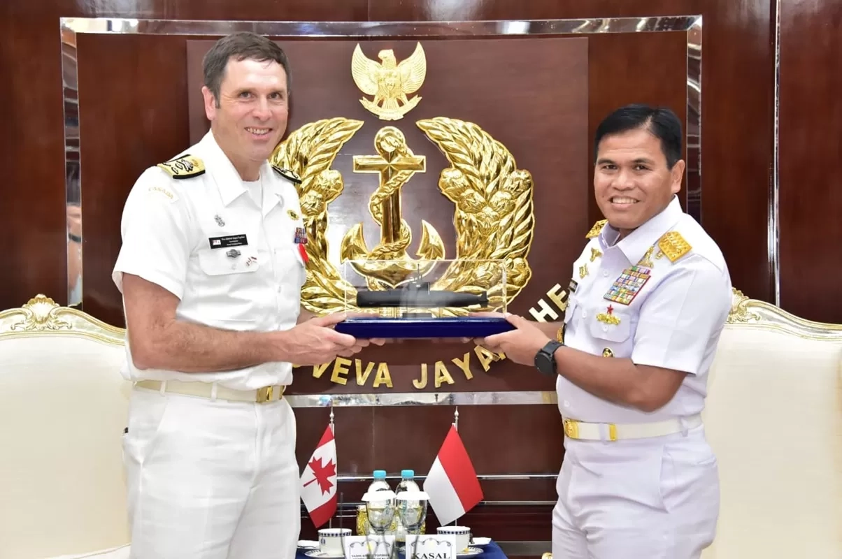 Terima Kunjungan Panglima Angkatan Laut Kanada, KSAL Tegaskan Peningkatan Kerja Sama