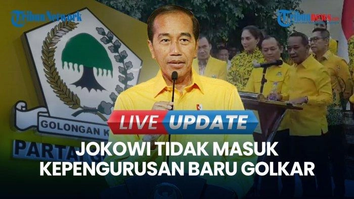 VIDEO Mengapa Jokowi Tidak Ada dalam Daftar Pengurus Baru Golkar di Era Bahlil?