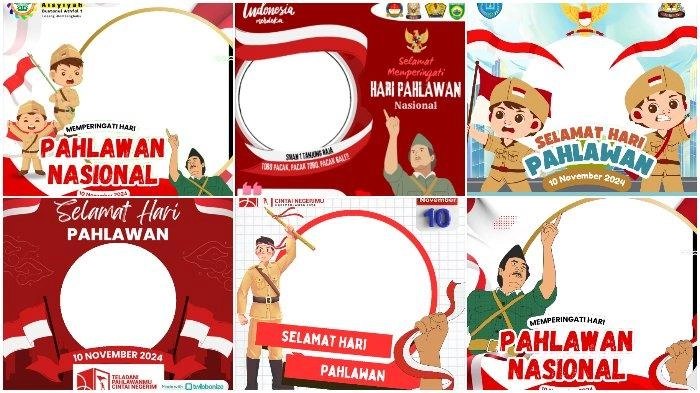 100 Twibbon Hari Pahlawan 10 November 2024, Bisa Pilih Berbagai Desain