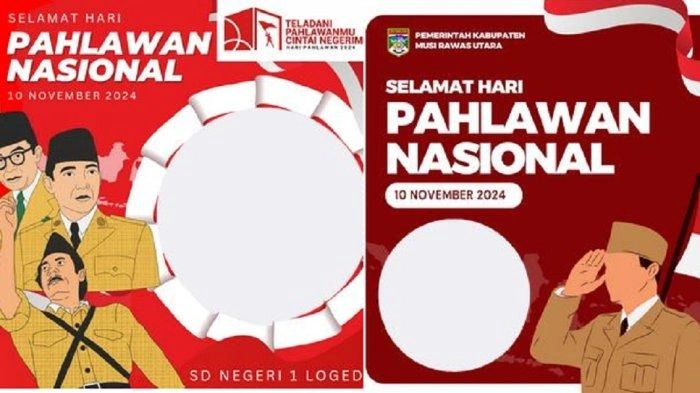 50 Link Twibbon Hari Pahlawan 10 November 2024, Dilengkapi Cara Buat dan Unggah di Sosial Media