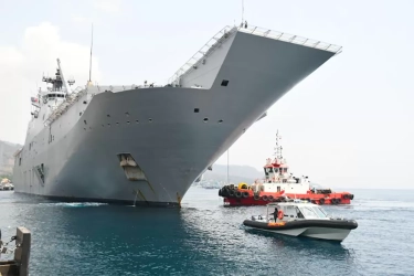 Kapal Perang Australia Merapat ke Banyuwangi, Bersiap Laksanakan Latgabma Keris Woomera Bersama TNI