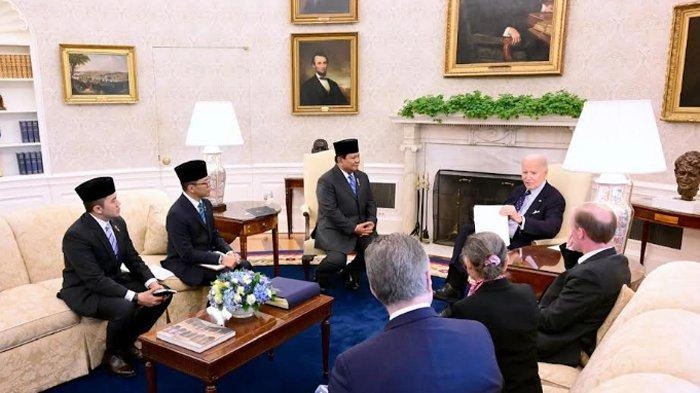 Bertemu Biden, Prabowo Tegaskan akan Kerja Keras Perkuat Hubungan Indonesia-AS