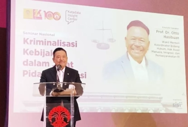 Demi Jerat Para Koruptor, Wamenko Otto Hasibuan Minta UU Tipikor Dilaksanakan Sejujur-jujurnya dan Jangan Melukai Keadilan Tertinggi