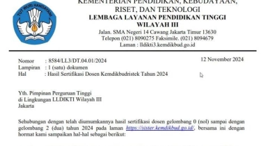 Cara Cek Pengumuman Hasil Sertifikasi Dosen Kemdikbudristek 2024, 695 Dosen Siap Terima Tunjangan