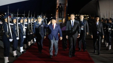 Kedatangan Prabowo di Peru Disambut Meriah dengan Pasukan Jajar Kehormatan