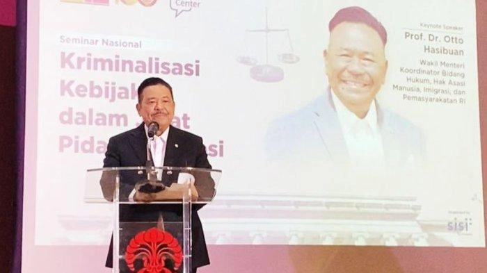 Wamenko Otto Hasibuan Minta UU Tipikor Dilaksanakan Hati-hati dan Adil untuk Jerat Koruptor