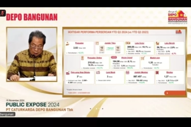Emiten Bahan Bangunan DEPO Bukukan Penjualan Rp 2,02 Triliun pada Kuartal-III 2024