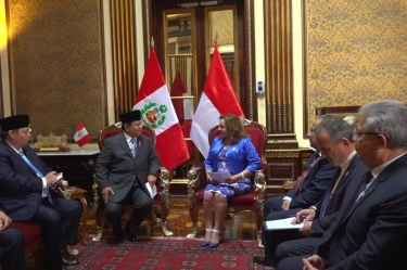 Terima Penghargaan Bergengsi dari Presiden Peru, Prabowo: Kehormatan Luar Biasa