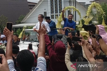 Jokowi Hadiri Kampanye Terbuka Luthfi-Yasin