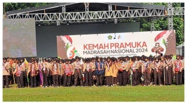 Gelar Kemah Pramuka Madrasah Nasional, Kemenag: Dorong Siswa Bersaing di Dunia Internasional