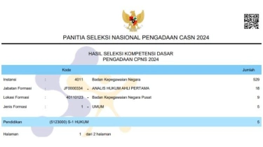 Link Pengumuman Hasil SKD CPNS BKN 2024 dan Cara Download Sertifikat