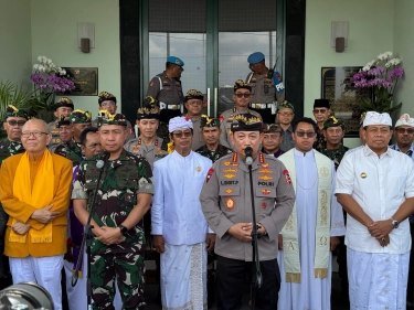 Ikhtiar Pilkada Damai, Kapolri Sigit Hadiri Doa Lintas Agama di Bali