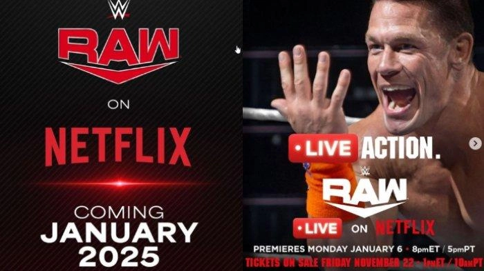 Sukses Gelar Tinju Jake Paul vs Mike Tyson, Netflix Segera Tayangkan Laga WWE secara Live