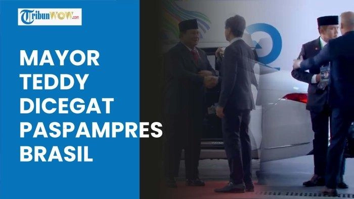Video Detik-detik Pasukan Kehormatan Brasil Sambut Prabowo di KTT G20, Mayor Teddy Dicegat Sosok Ini