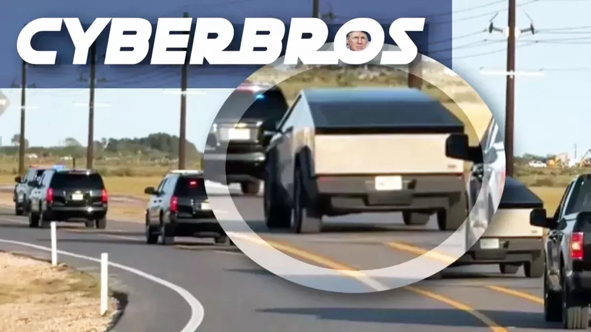 Beda dari Biasanya, Mobil Listrik Tesla Cybertruck Nyelip di Iring-iringan Presiden Terpilih AS Donald Trump