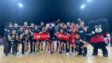 Momen Smes Jedug Rivan Nurmulki di Liga Voli Jepang, Total Sumbang 6 Poin bagi Wolfdogs Nagoya